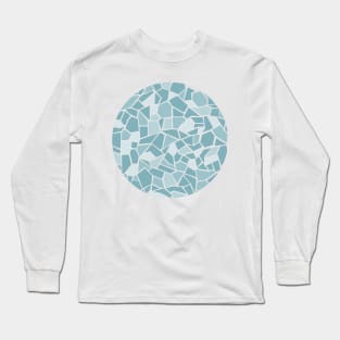 Mosaico Gaudi Azul Long Sleeve T-Shirt